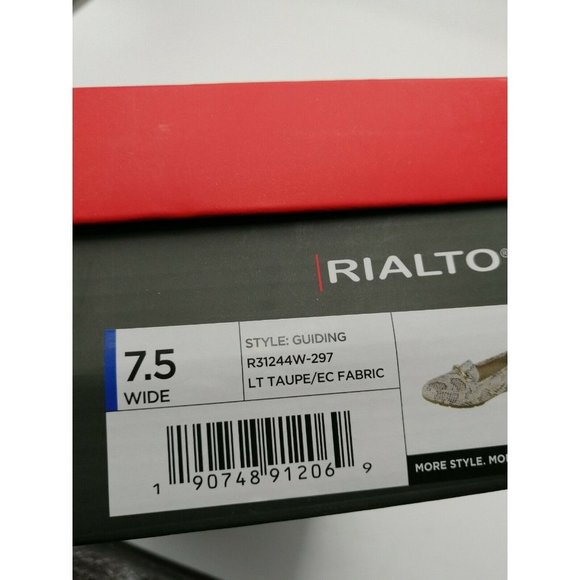 Rialto Guiding Loafer Flats Snakeskin Print Women's US 7.5W Wide New - Picture 11 of 12